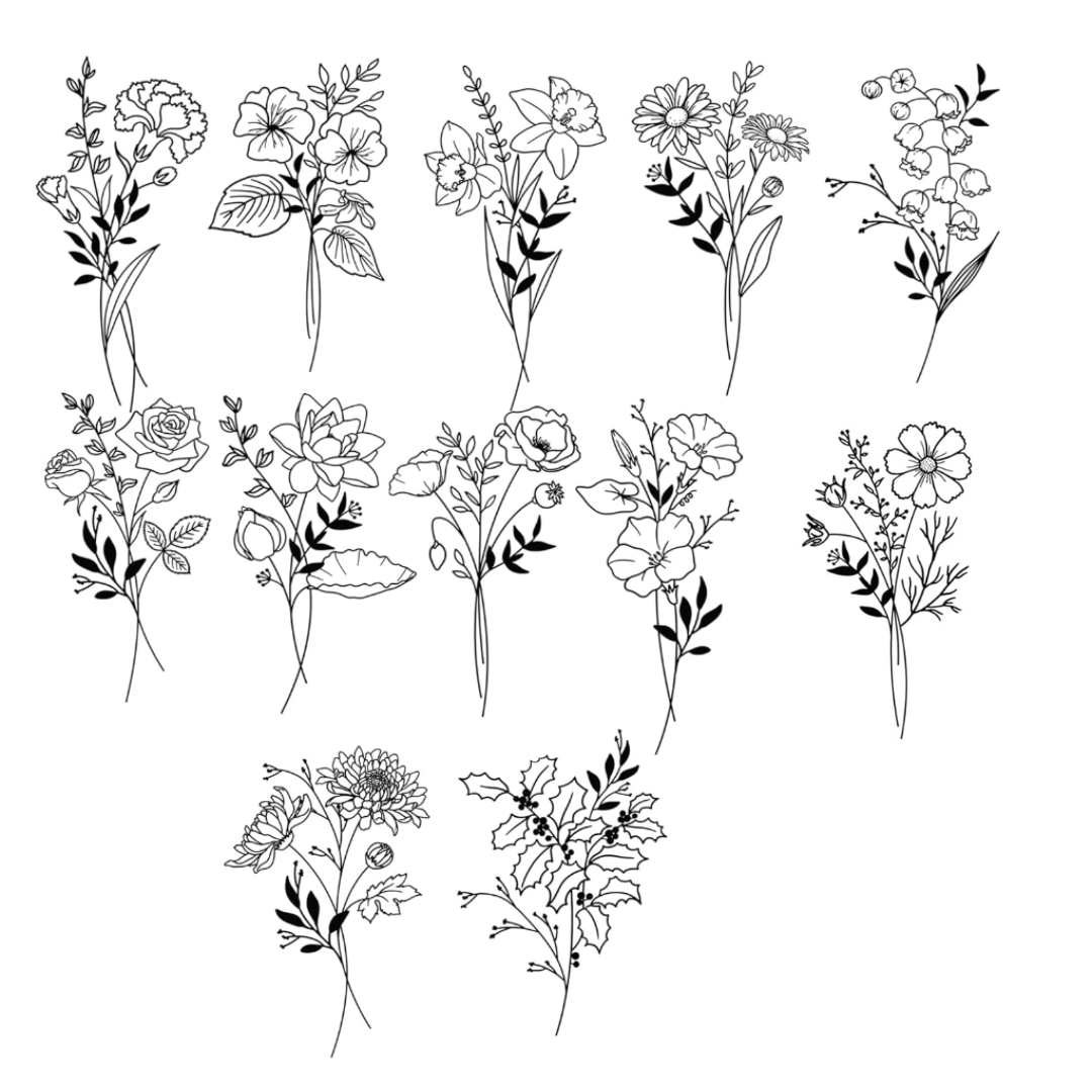 Birth Flower Decal