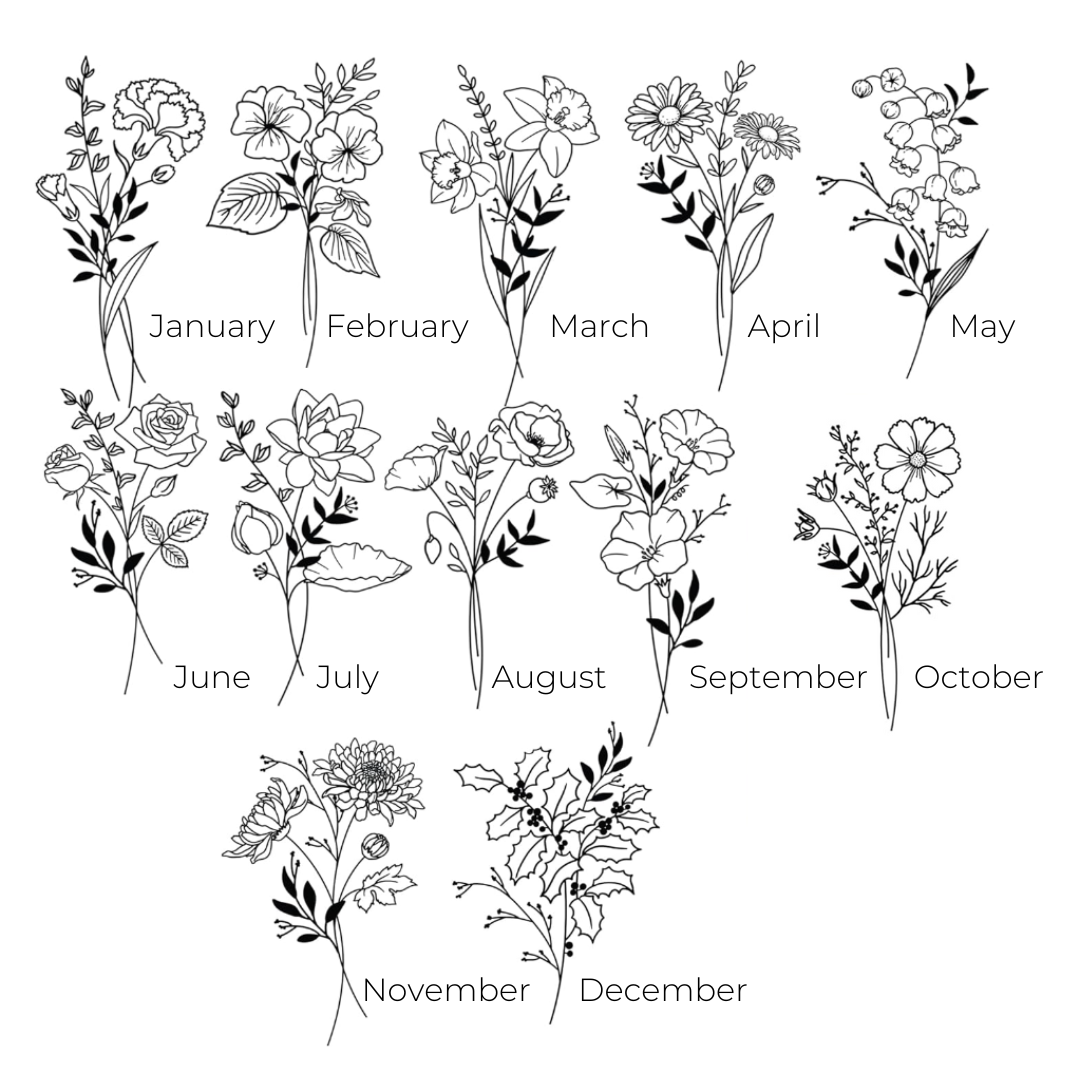 Birth Flower Decal