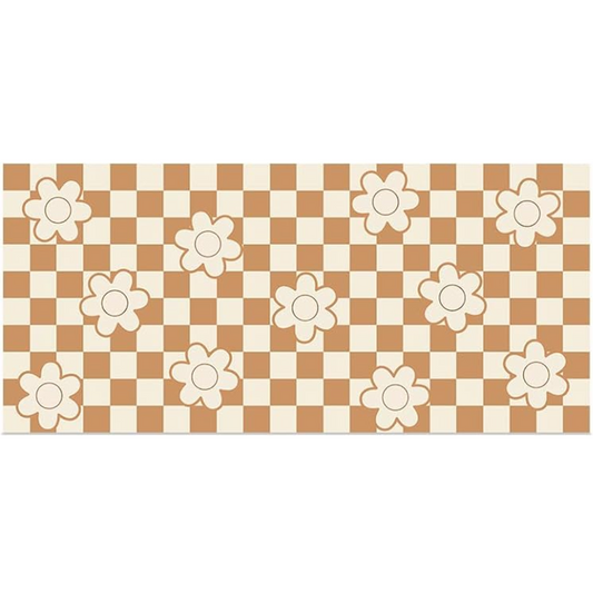 Checkered Floral Decal