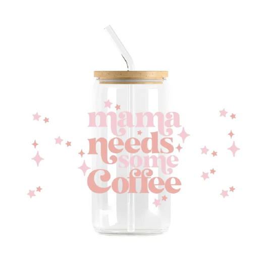 Mama + Coffee Decal