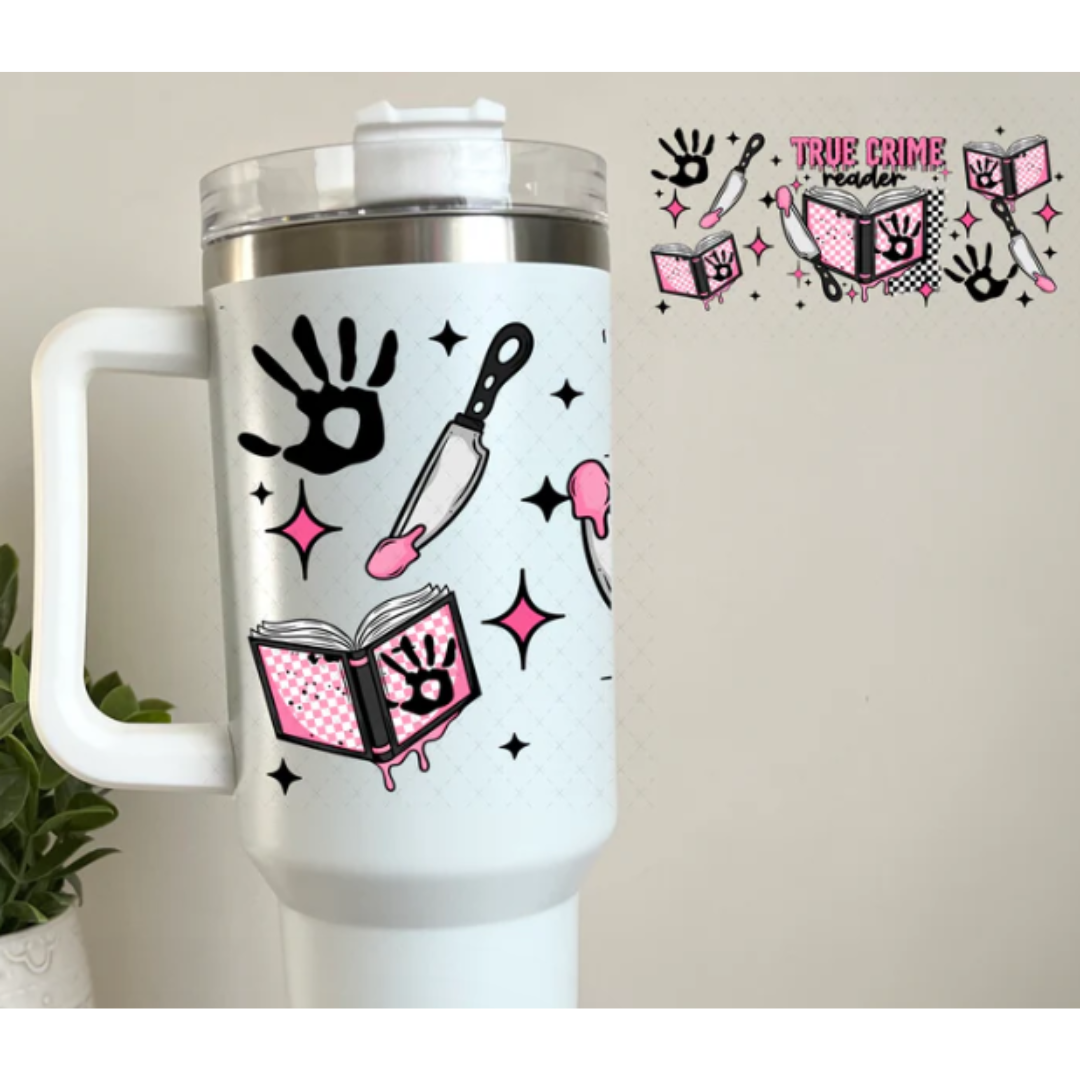 True Crime Reader Decal