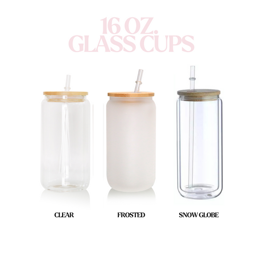 16 oz. Glass Cups